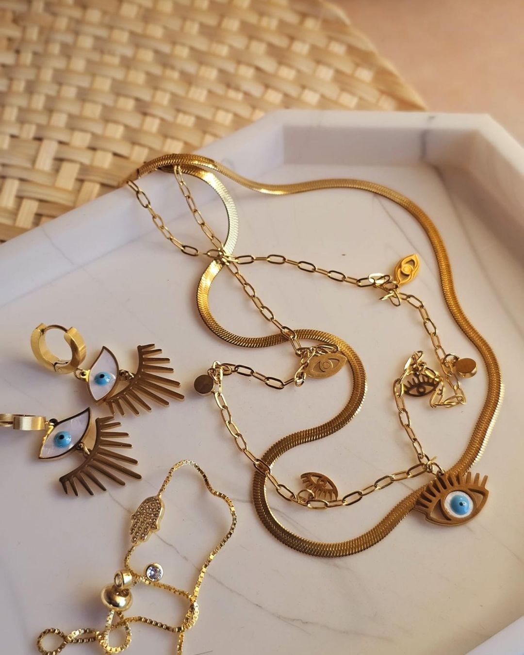 Chamsa - Bracelet in gold, silver and rose gold