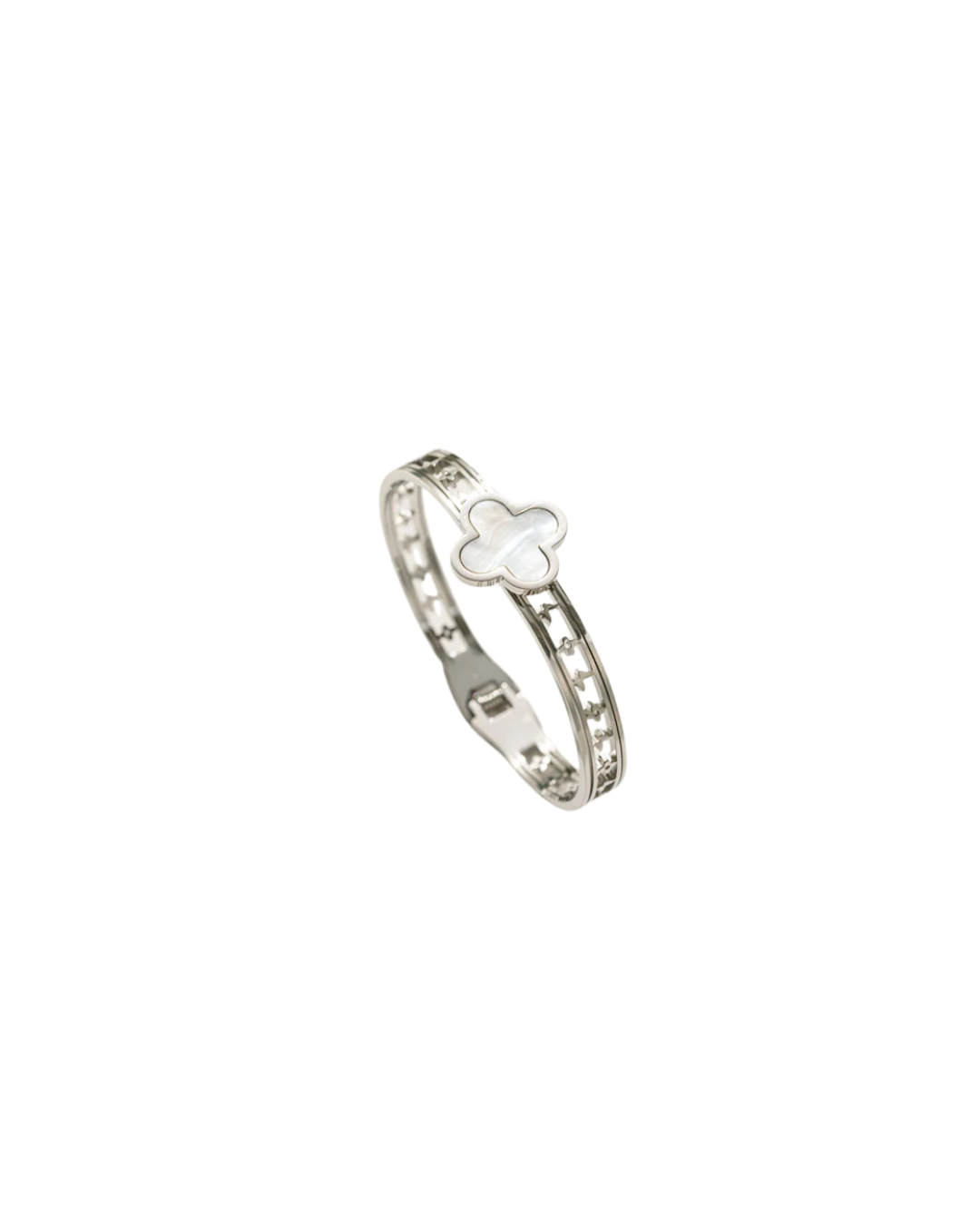 Naira - bangles in silver and gold with colored inlays