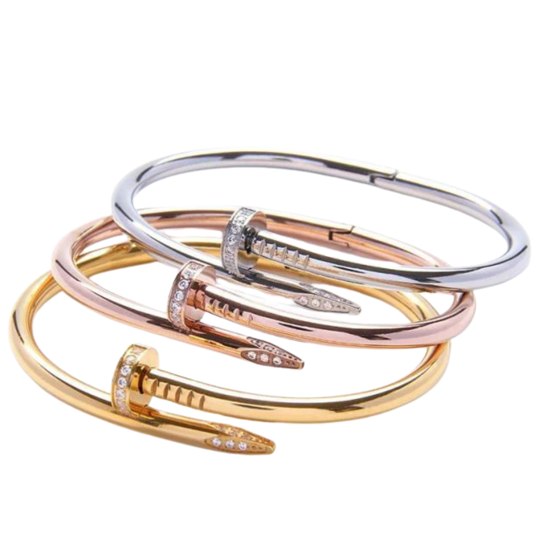 Chanthira - Bangle in silver, gold and rose gold
