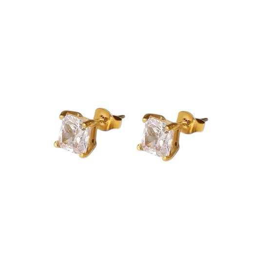 Royal Spark Ohrstecker – 18K Vergoldet mit funkelndem Zirkonia