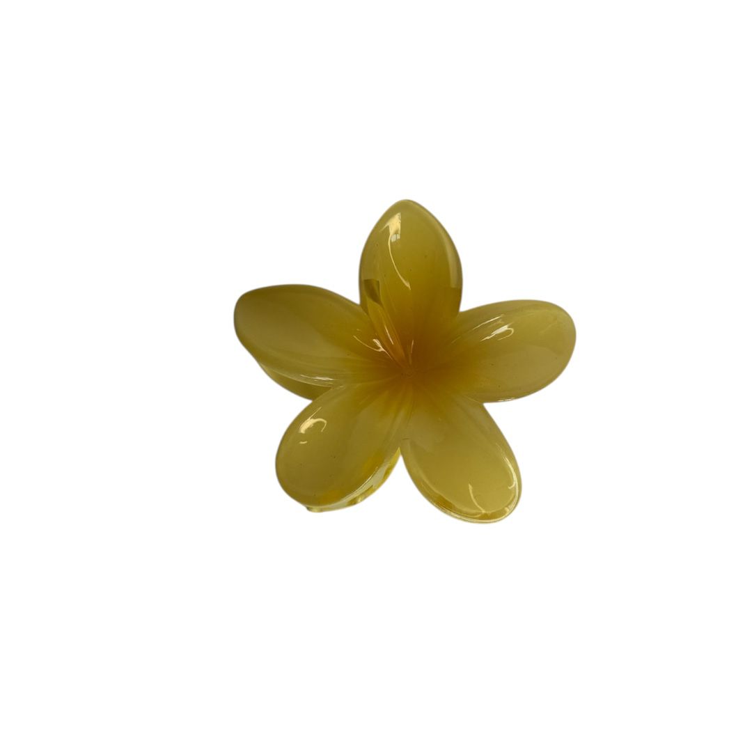 Flora – Blumen-Haarklammer in Gelb