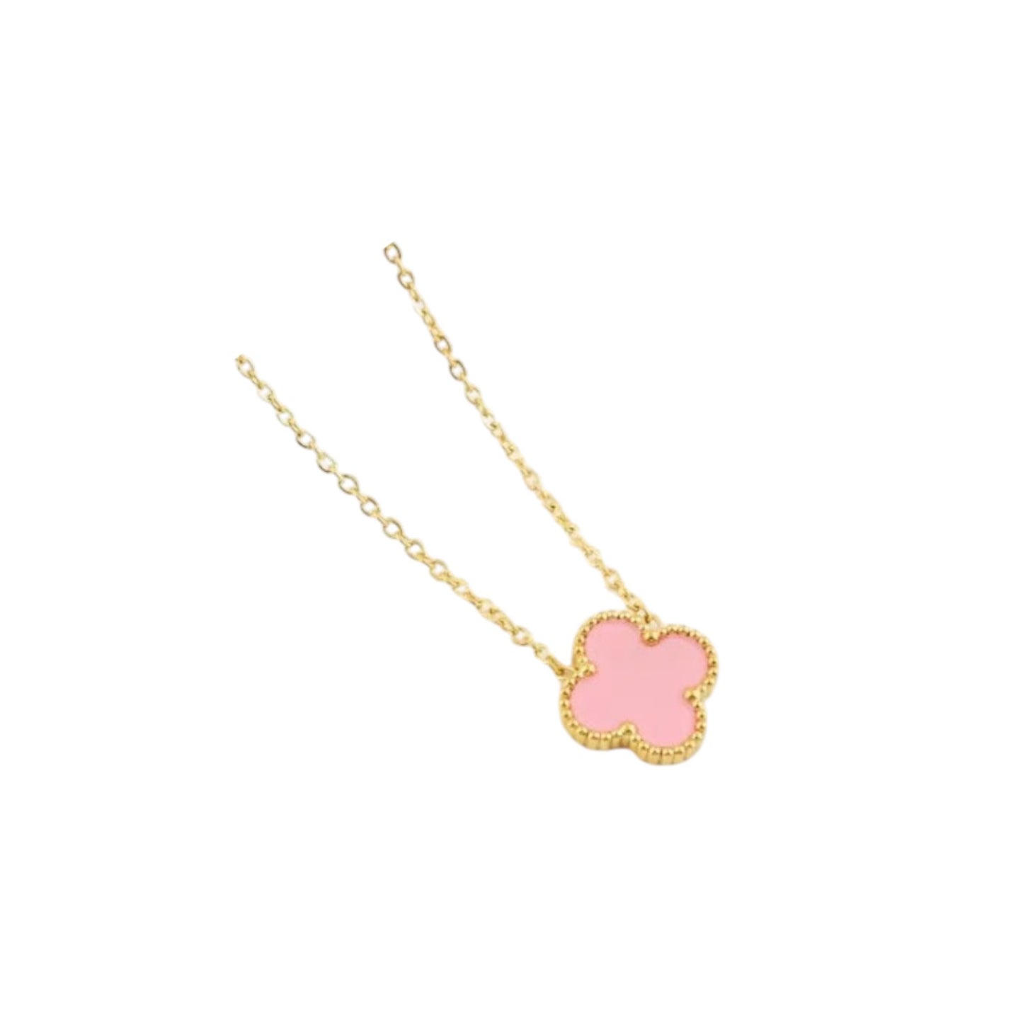 Nayara - Necklace in gold with pink pendant