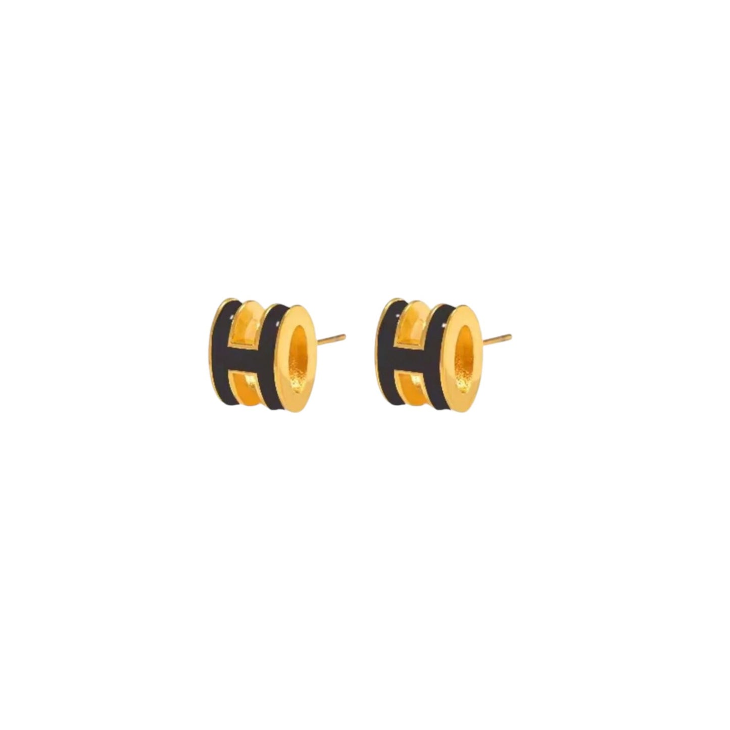 Hera - Black Stud Earrings