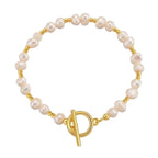 Éloise Pearl Armband – Süßwasserperlen & 18K vergoldete Details