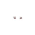 Lina Studs – Klassische 4mm Zirkonia-Ohrstecker in Silber