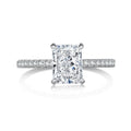 Radiant Elegance - 925 Sterling Silber mit rechteckigem Zirkonia