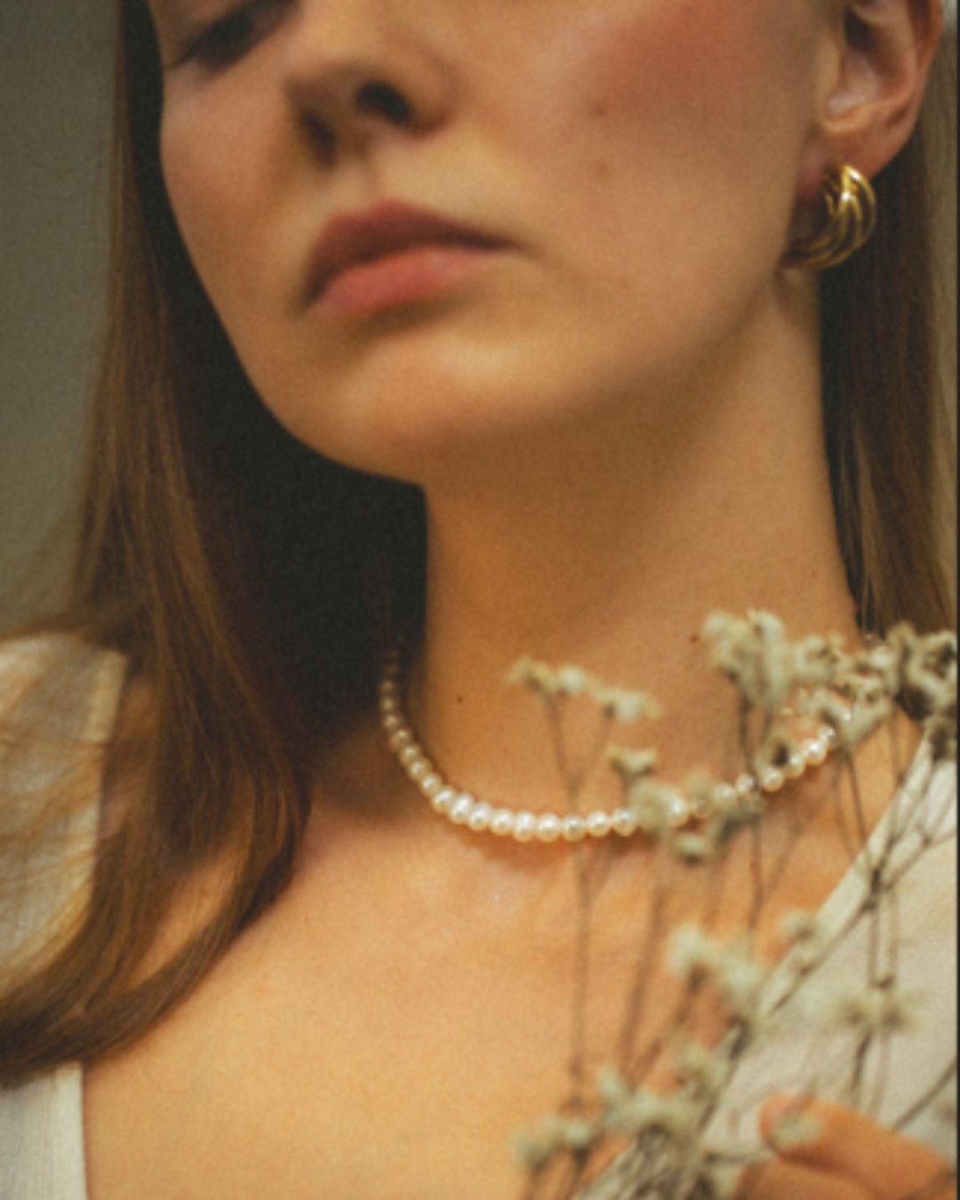 Süsswasserperlen-Halskette „Pure Elegance“ – Weiss, verstellbar