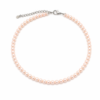 Süsswasserperlen-Halskette „Pure Elegance“ – Rosa, verstellbar