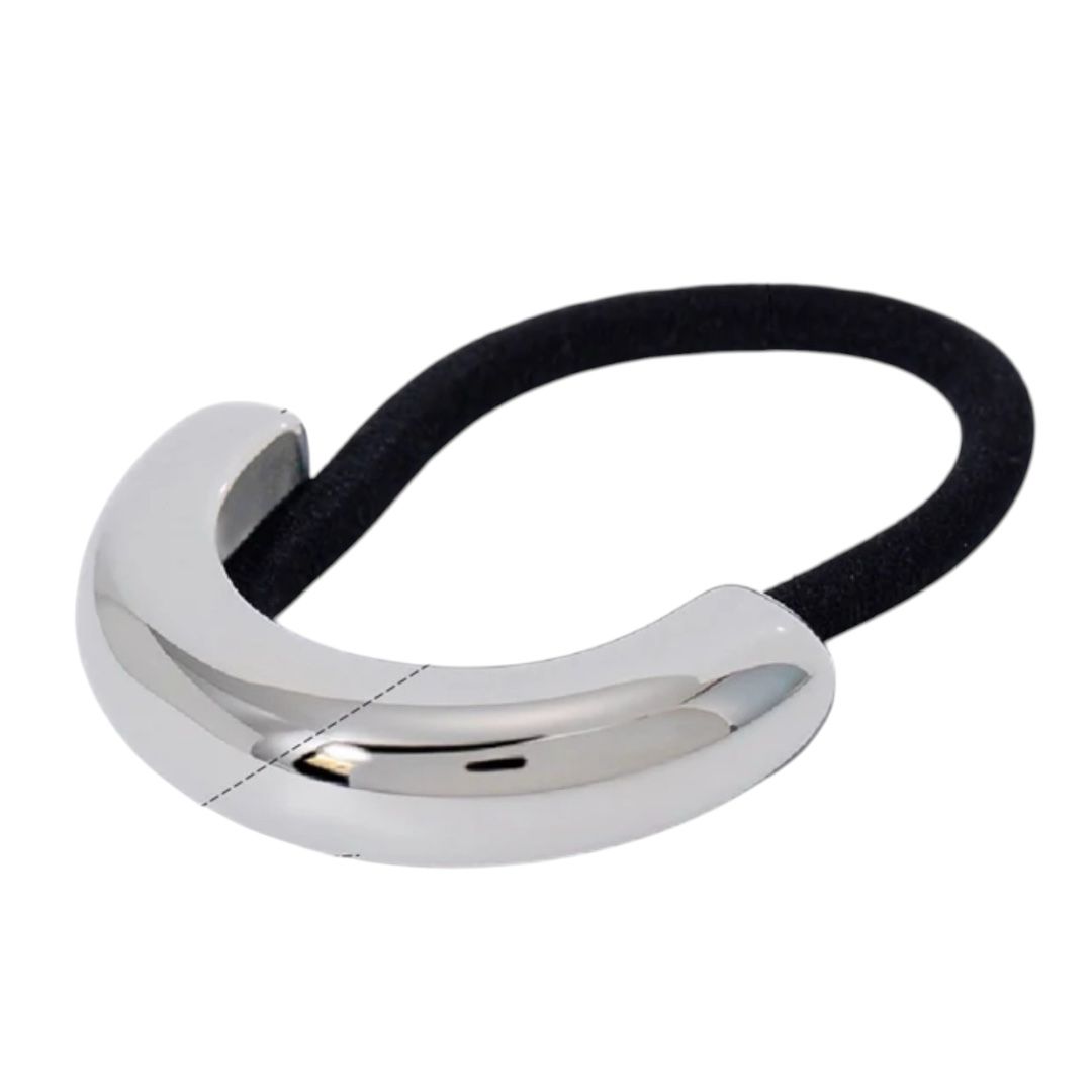 Silver Simple Hair Cuff – Élastique à cheveux