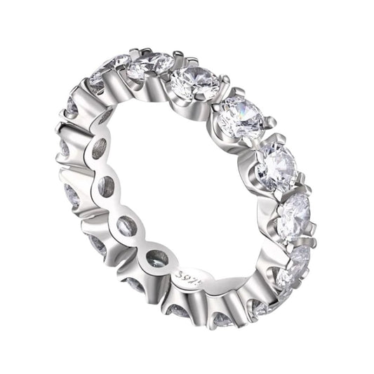 Infinity Sparkle Ring – 925 Sterling Silber mit Zirkonia