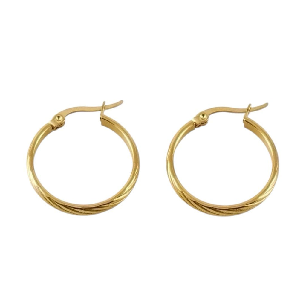 Classic Gold Hoop Earrings – 18K Vergoldete Creolen