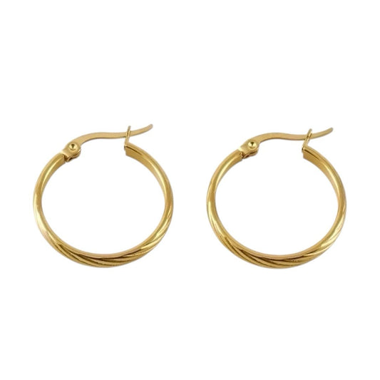 Classic Gold Hoop Earrings – 18K Vergoldete Creolen