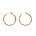 Créoles Twist en or – Créoles plaquées or 18 carats