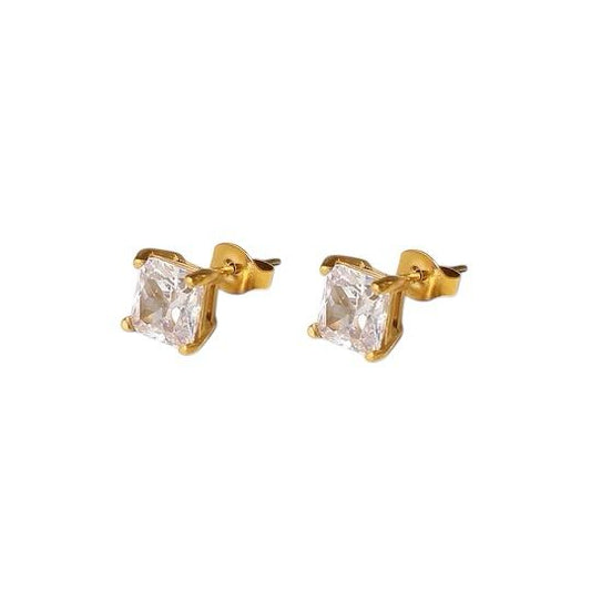 Royal Spark Ohrstecker – 18K Vergoldet mit funkelndem Zirkonia