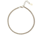 Luna Tennisarmband – Klassisches Funkeln in Silber (2 mm)