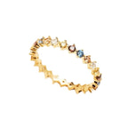 Mila Rainbow Ring – 925er Silberring mit bunten Zirkonia