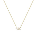 444 Number Sparkle Necklace – Feine Zahl-Halskette aus 925er Silber mit Zirkonia