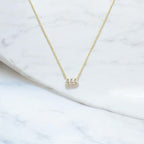 444 Number Sparkle Necklace – Feine Zahl-Halskette aus 925er Silber mit Zirkonia