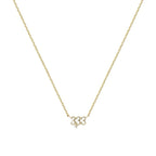 333 Number Sparkle Necklace – Feine Zahl-Halskette aus 925er Silber mit Zirkonia