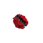 Barrette en tissu rose – Peigne à cheveux élégant avec fleur en tissu multicouche