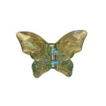 Pince à cheveux papillon verte – Look féerique et iridescent pour des coiffures élégantes