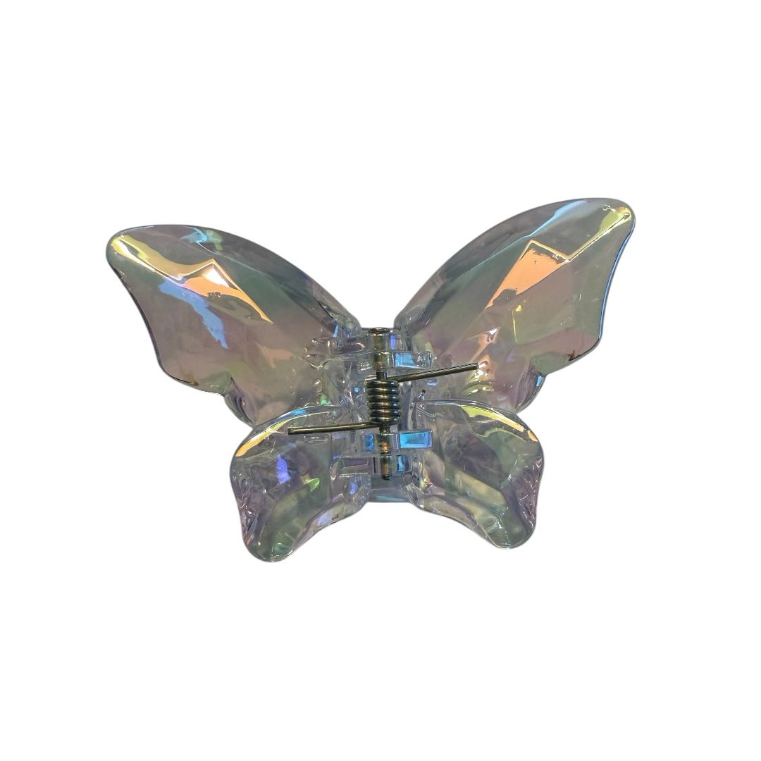 Pince à cheveux papillon transparente – Un look scintillant et léger pour des coiffures élégantes