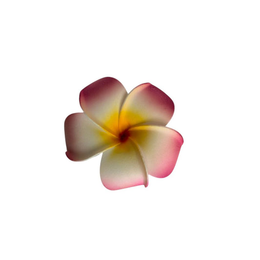 Island Rose – Haarclip mit Blume in Rosa-Gelb