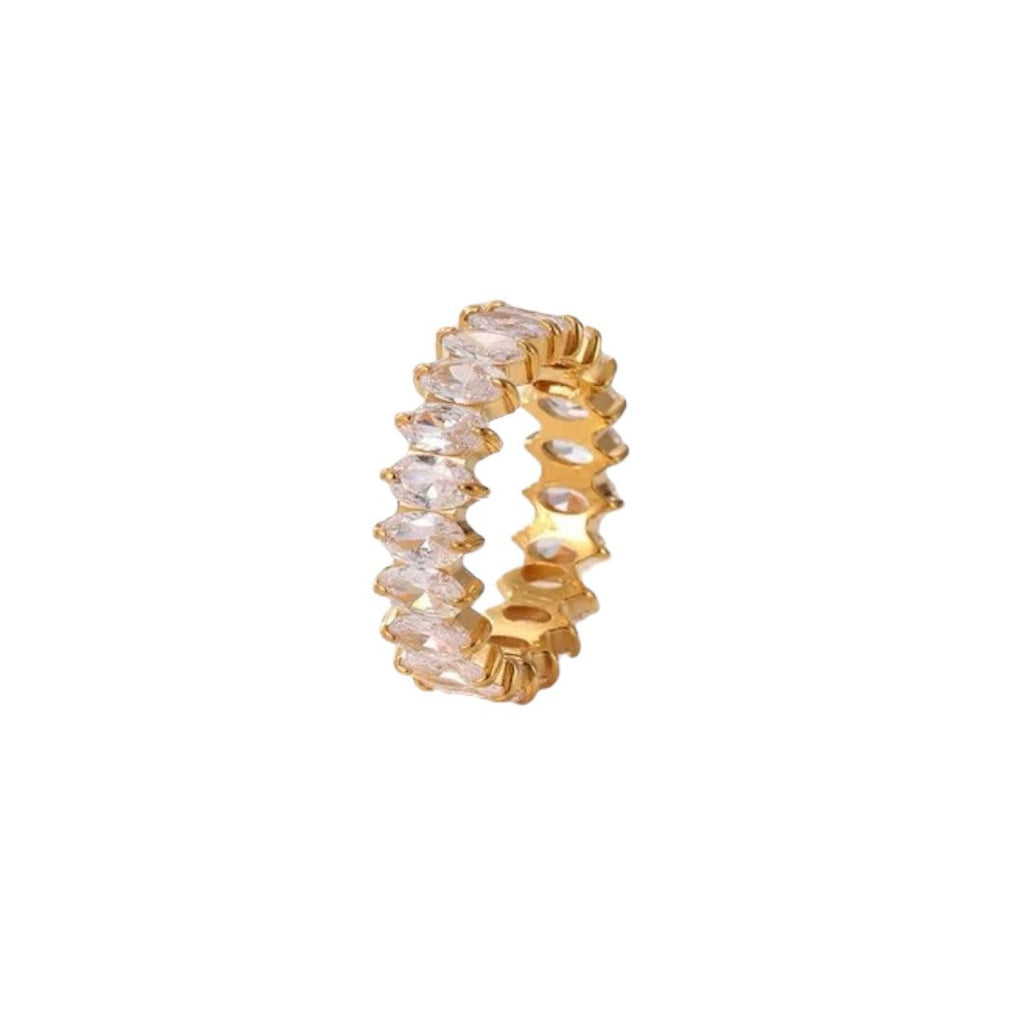 Endless Shine - Zirkonia-Ring – Eternity-Design in Gold oder Silber