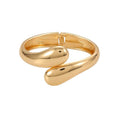 Isabella – Modernes Statement-Armreif in Tropfen-Design, Gold und Silber