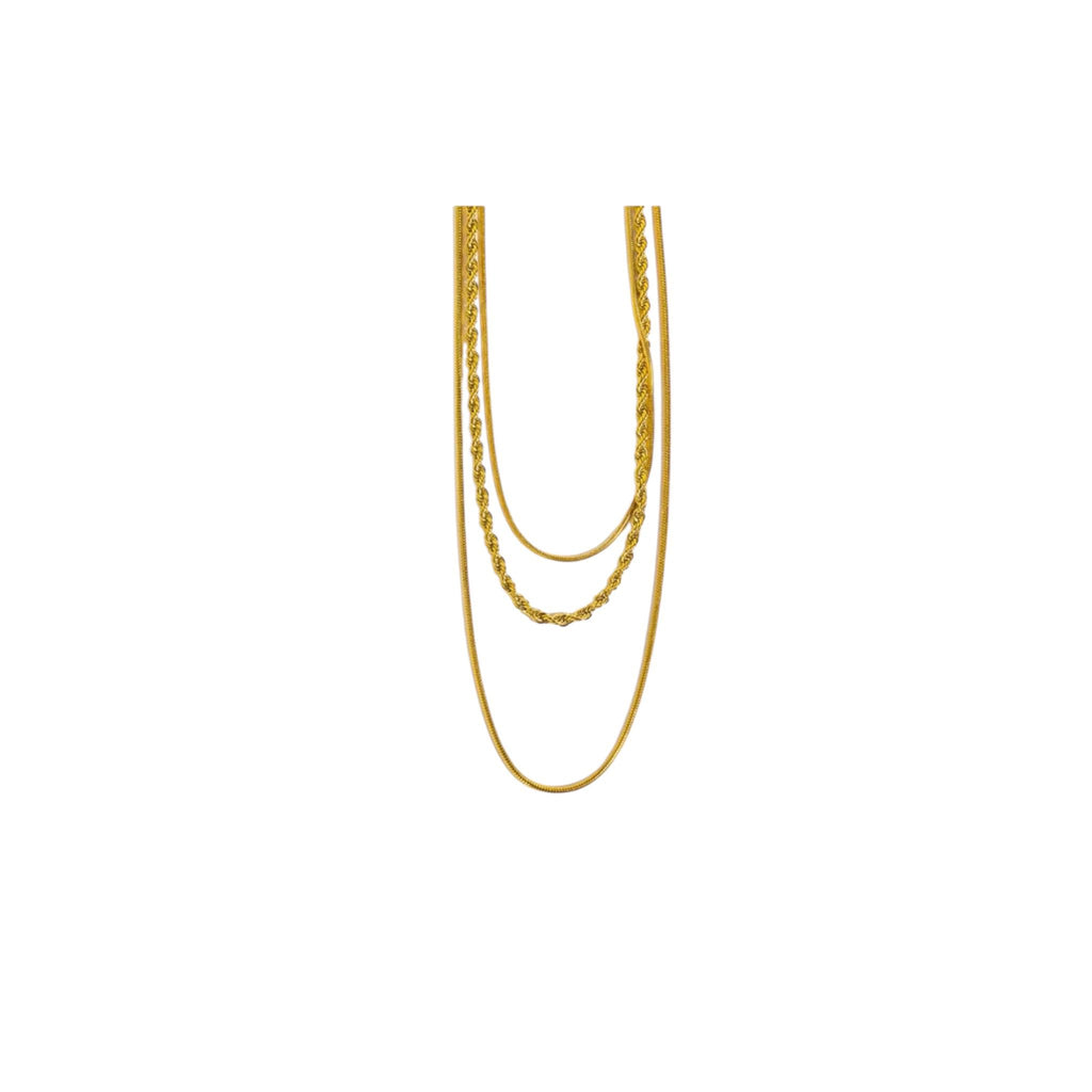 Lily - Layered Goldkettenset