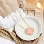 Nayara - Halskette in Gold mit Rosa Anhänger