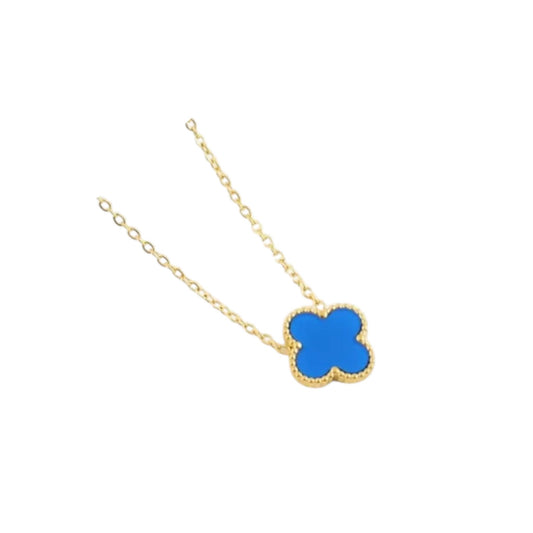 Nayara - Necklace in Gold with Blue Pendant