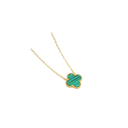 Nayara - Necklace in gold and green