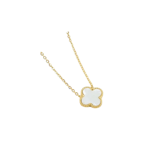Nayara - Necklace in Gold with White Mother of Pearl