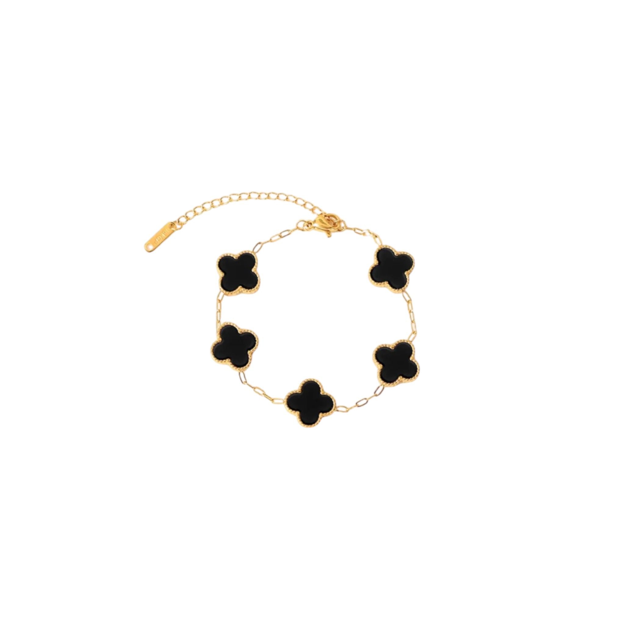 Neyda - Armkette in Gold und Schwarz