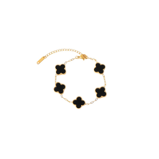 Neyda - Bracelet in gold and black