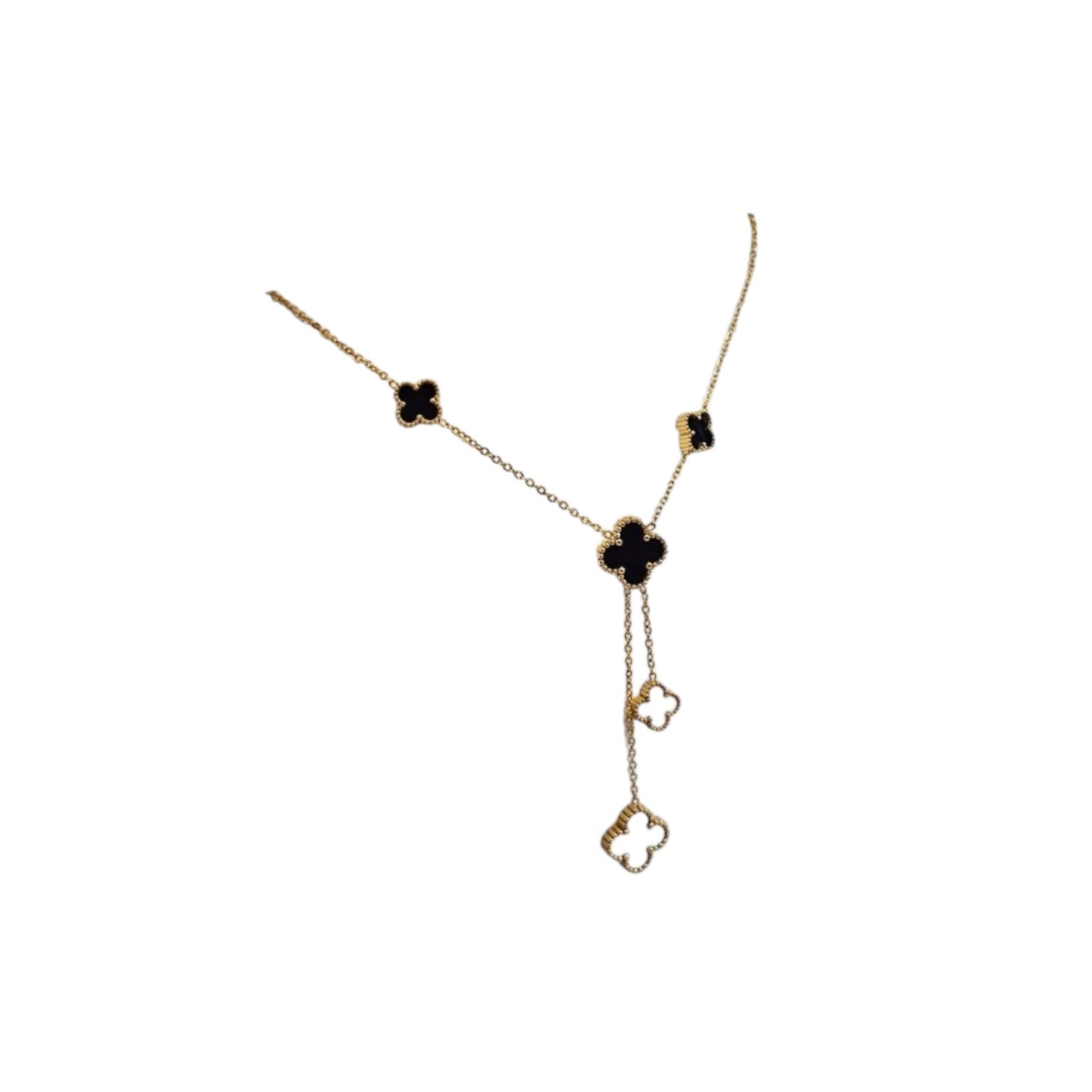 Rania - Necklace Double-Sided Black and White