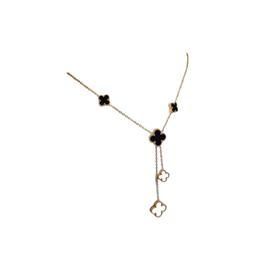 Rania - Necklace Double-Sided Black and White