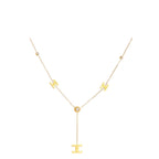 Yasmin - Collier avec pendentifs et cristaux