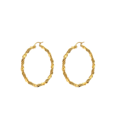 Zamaya - Hoop earrings in gold