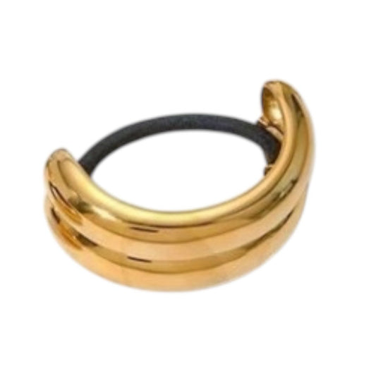 Golden Luxe Hair Cuff - 18K Vergoldetes Haargummi