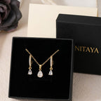 Sparkle Drop - Schmuckset mit Zirkon Tropfen
