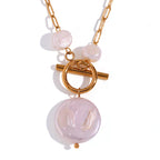 Luna Pearl Kette – 18K Vergoldete Halskette mit Süsswasserperlen