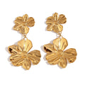 Floréa Statement-Ohrringe – Goldene Blumenpracht