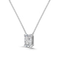 Nova Square Necklace – Geometrische Halskette mit Zirkonia-Anhänger in Sterling Silber